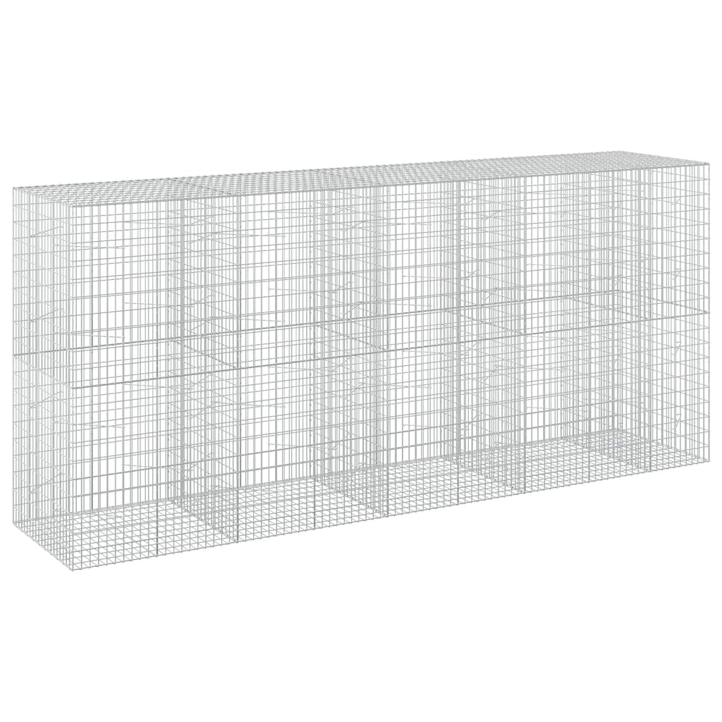 vidaXL Gabion z drutu 3,5 mm i siatką 5x10 cm 450x100x200 cm