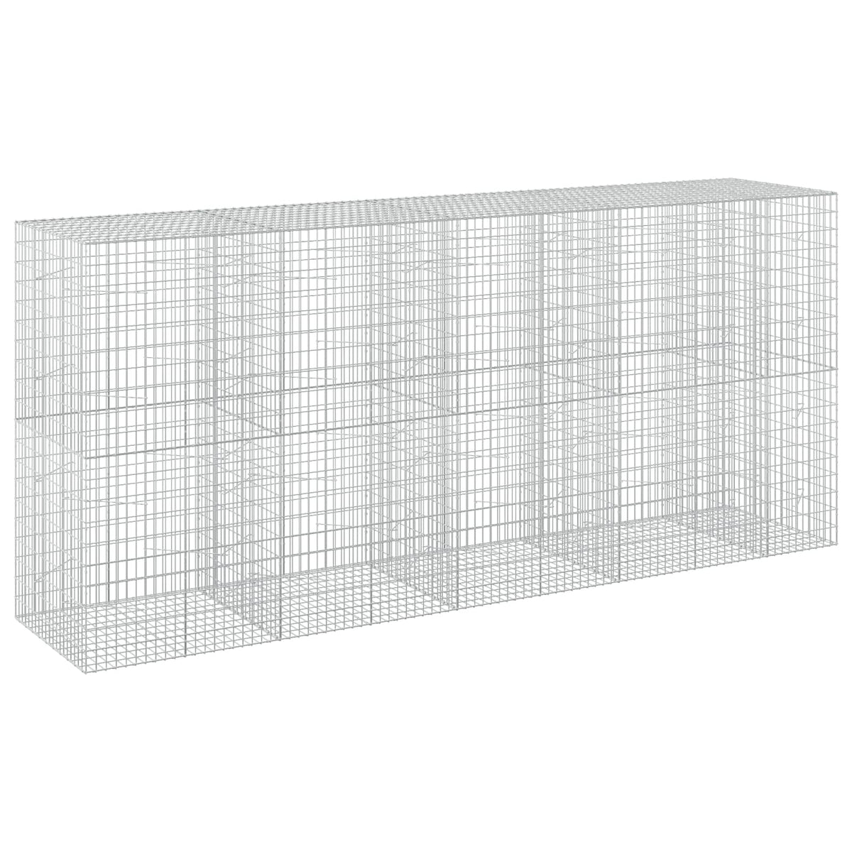 vidaXL Gabion z drutu 3,5 mm i siatką 5x10 cm 450x100x200 cm