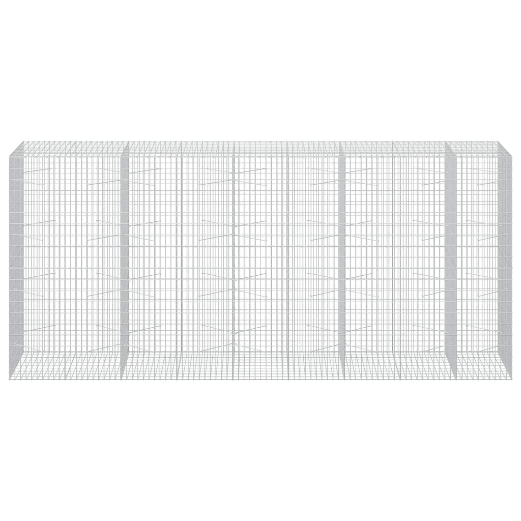 vidaXL Gabion z drutu 3,5 mm i siatką 5x10 cm 450x100x200 cm