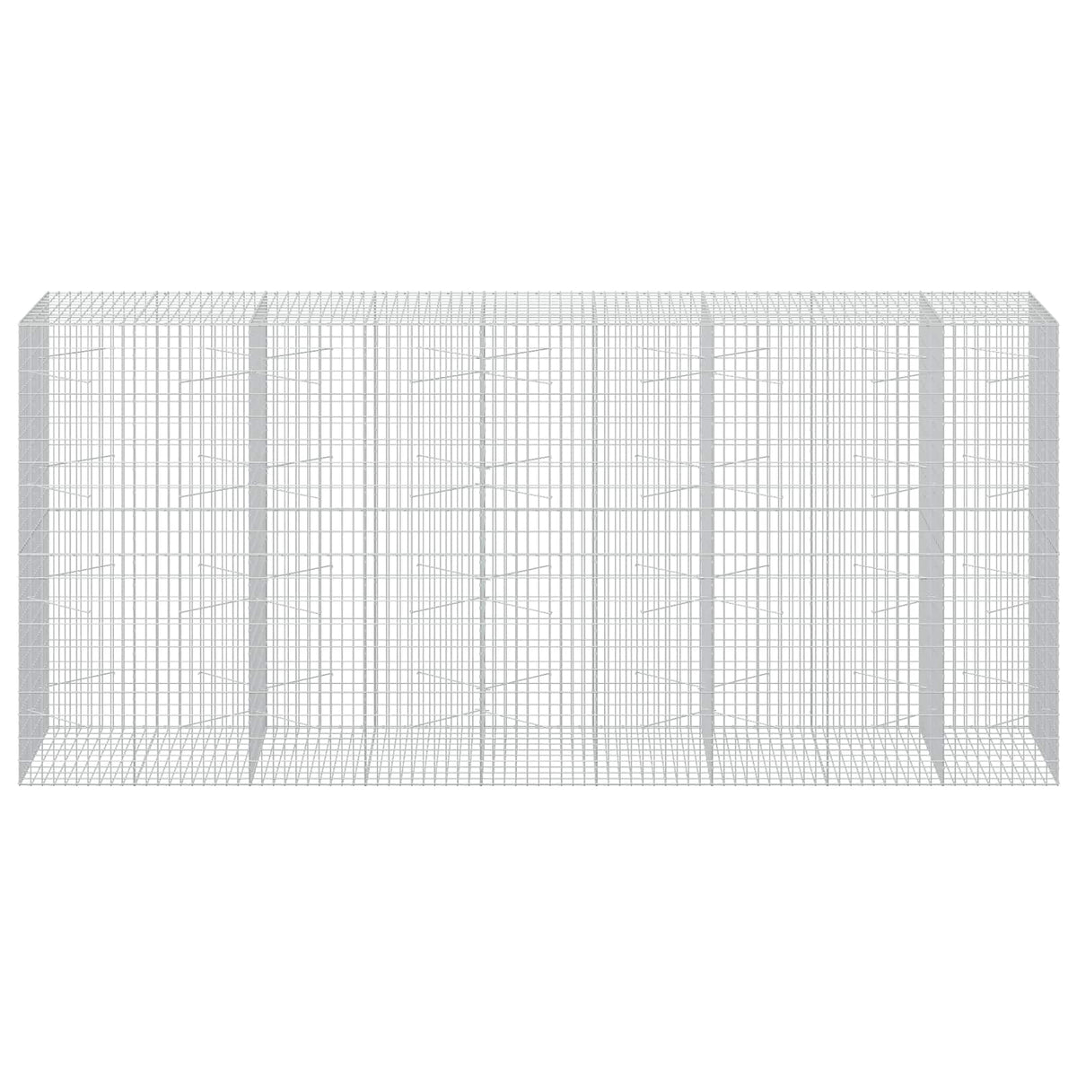 vidaXL Gabion z drutu 3,5 mm i siatką 5x10 cm 450x100x200 cm