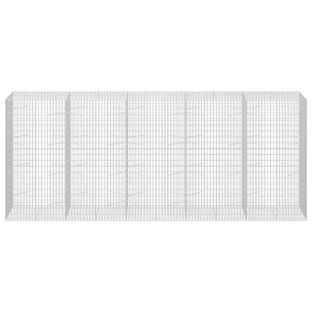 vidaXL Gabion z drutu 3,5 mm i siatką 5x10 cm 500x100x200 cm