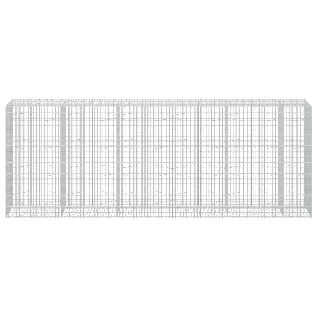vidaXL Gabion z drutu 3,5 mm i siatką 5x10 cm 550x100x200 cm