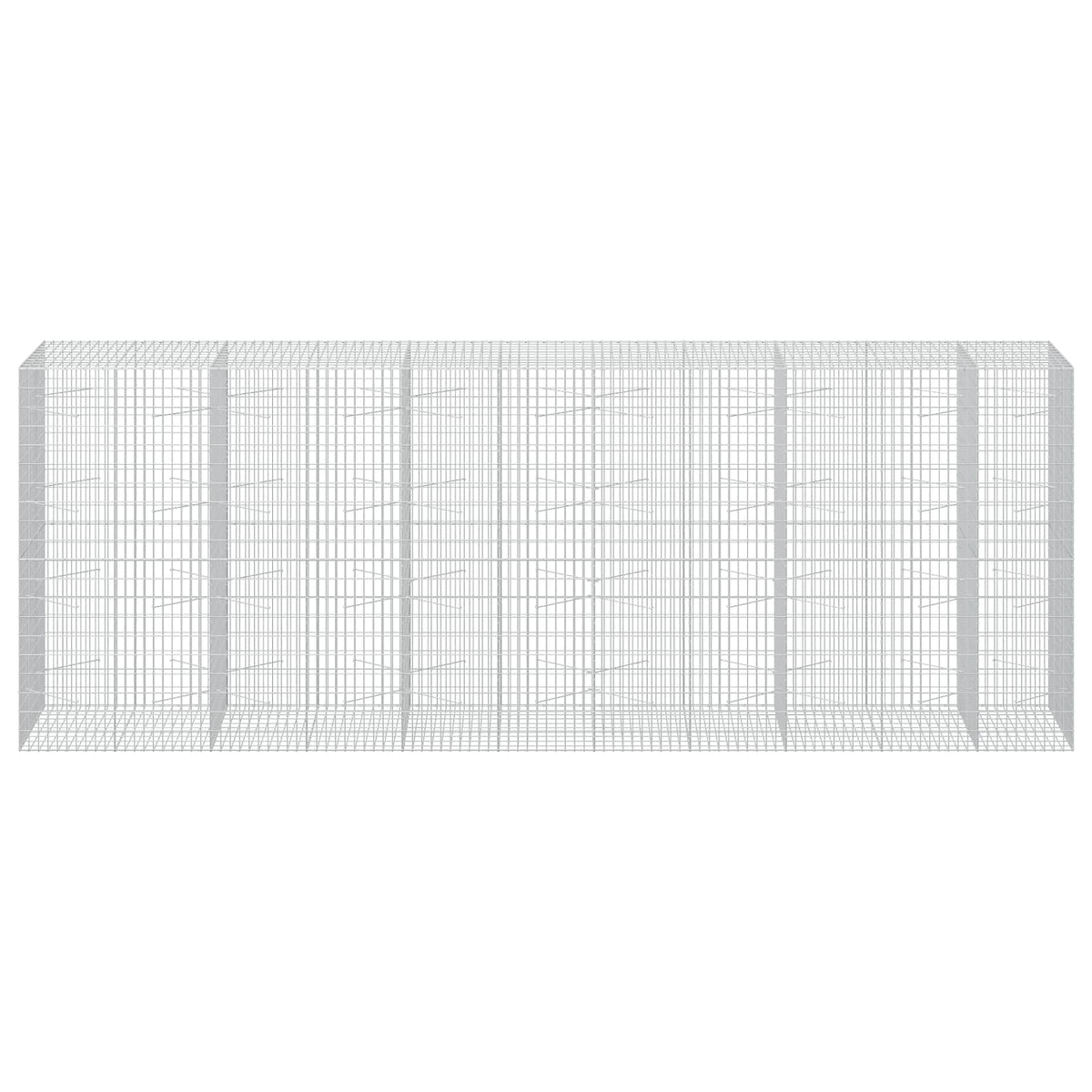 vidaXL Gabion z drutu 3,5 mm i siatką 5x10 cm 550x100x200 cm