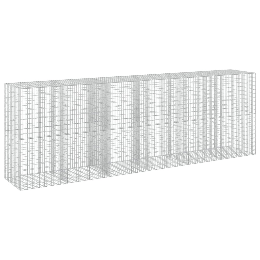 vidaXL Gabion z drutu 3,5 mm i siatką 5x10 cm 600x100x200 cm