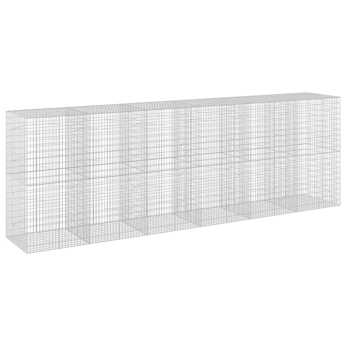vidaXL Gabion z drutu 3,5 mm i siatką 5x10 cm 600x100x200 cm