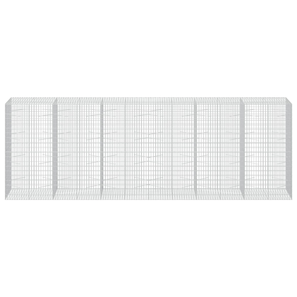 vidaXL Gabion z drutu 3,5 mm i siatką 5x10 cm 600x100x200 cm