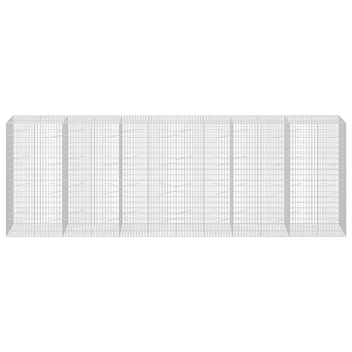 vidaXL Gabion z drutu 3,5 mm i siatką 5x10 cm 600x100x200 cm
