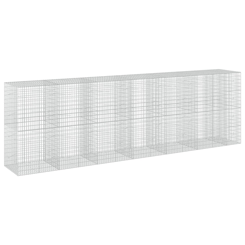 vidaXL Gabion z drutu 3,5 mm i siatką 5x10 cm 650x100x200 cm