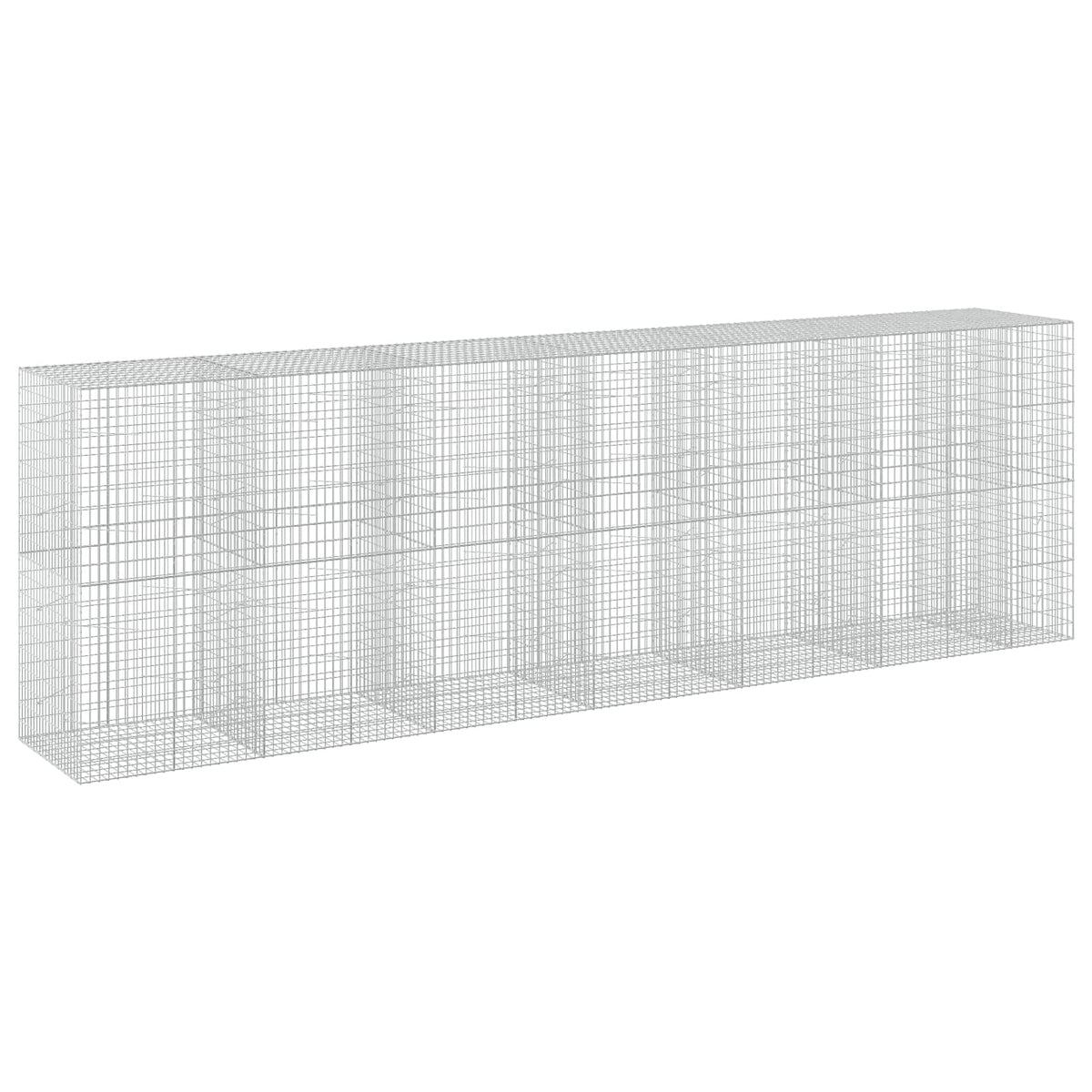 vidaXL Gabion z drutu 3,5 mm i siatką 5x10 cm 650x100x200 cm