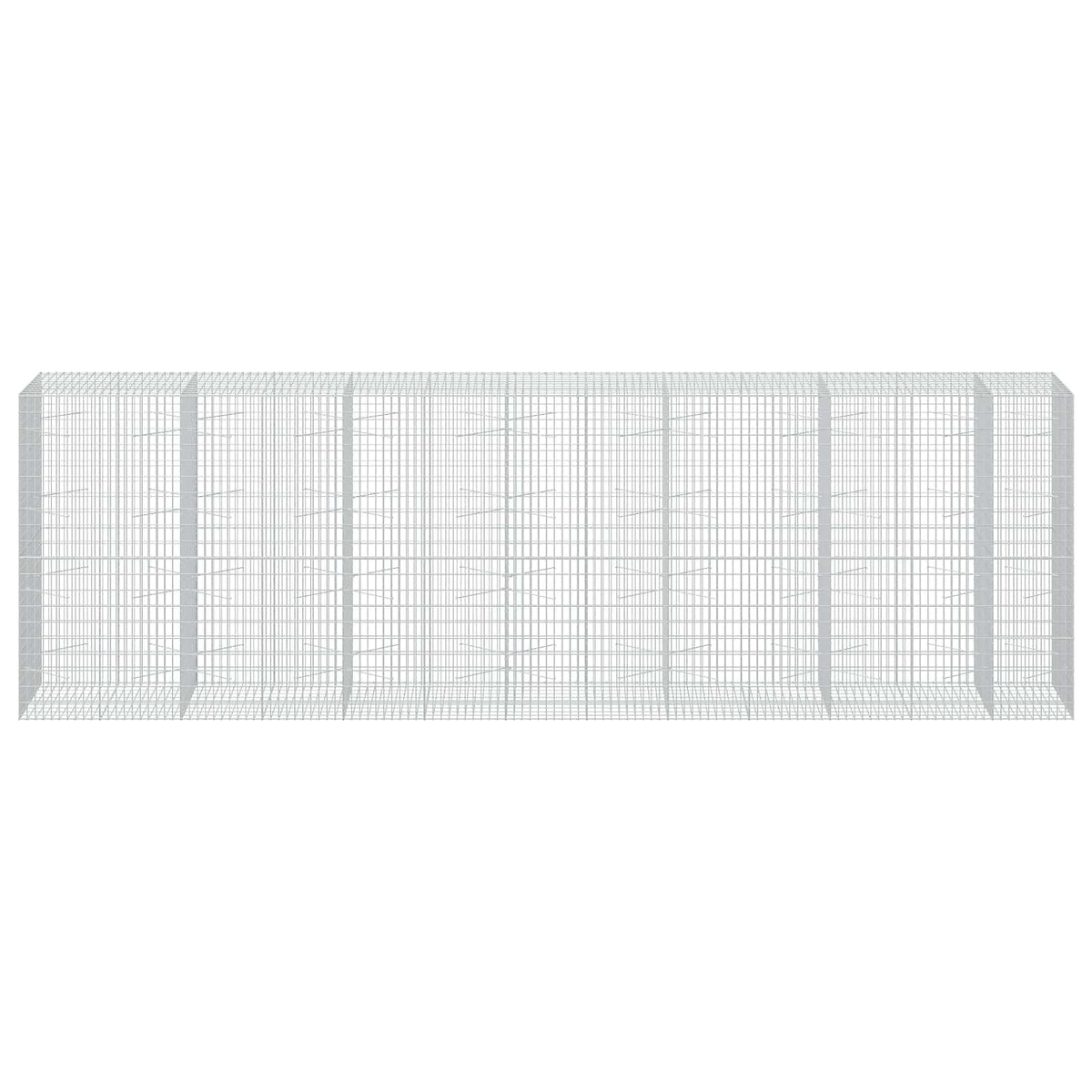 vidaXL Gabion z drutu 3,5 mm i siatką 5x10 cm 650x100x200 cm