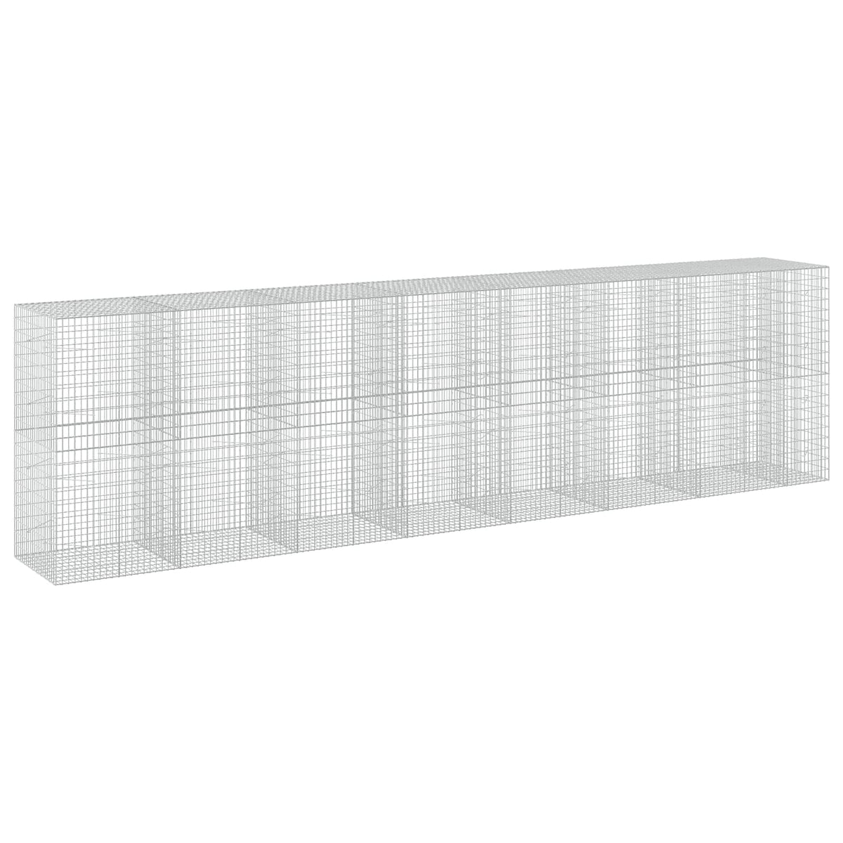 vidaXL Gabion z drutu 3,5 mm i siatką 5x10 cm 750x100x200 cm