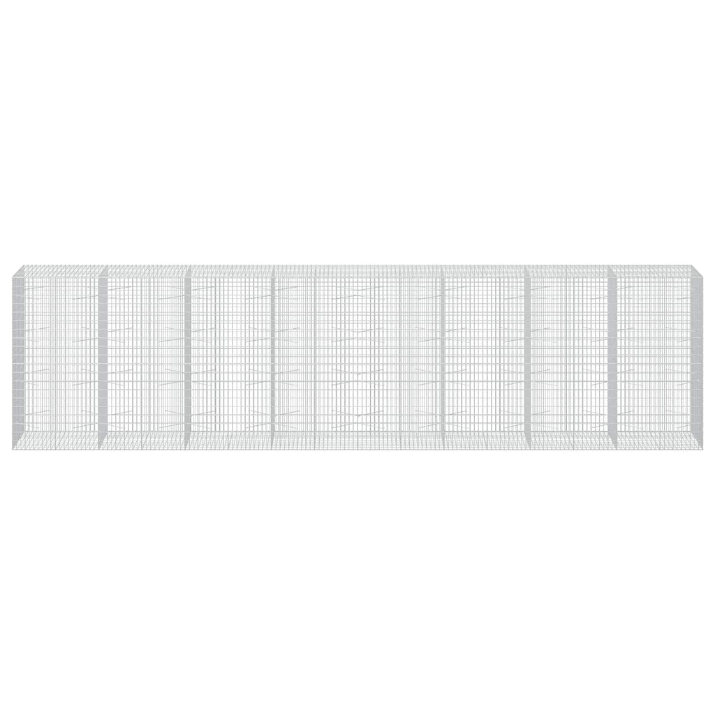 vidaXL Gabion z drutu 3,5 mm i siatką 5x10 cm 800x100x200 cm