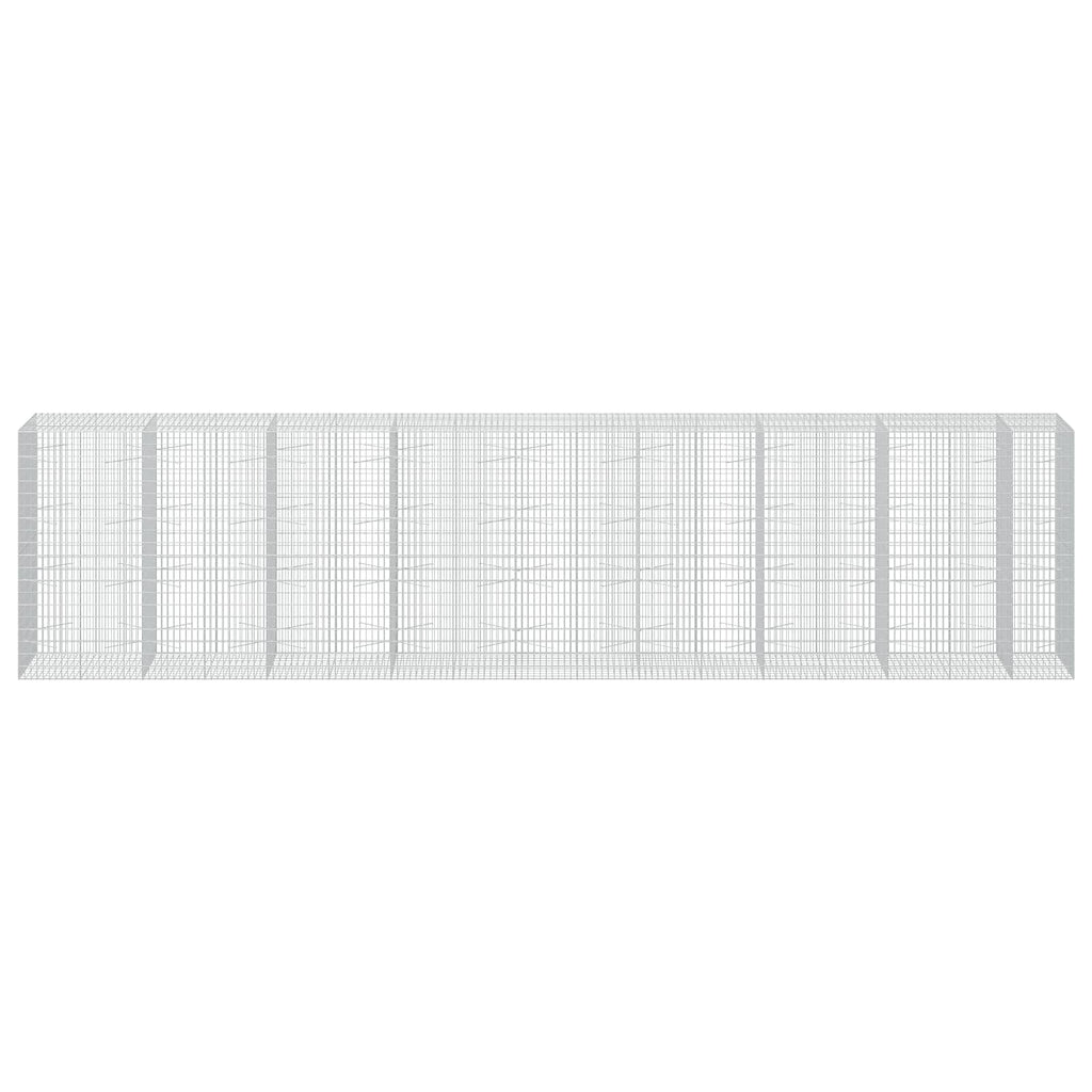 vidaXL Gabion z drutu 3,5 mm i siatką 5x10 cm 850x100x200 cm