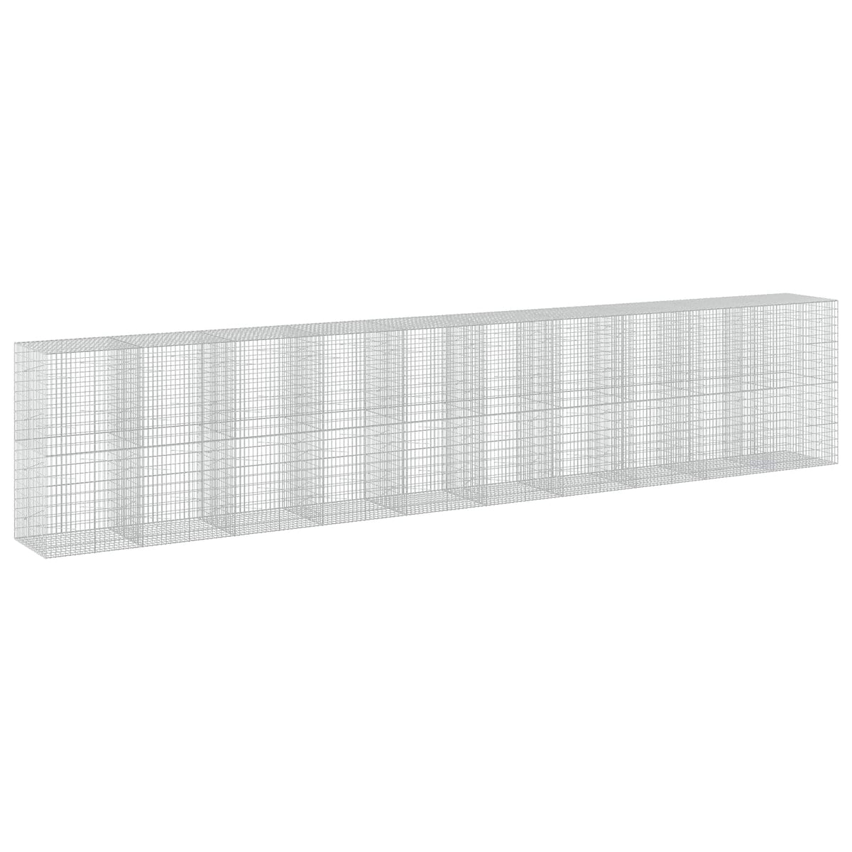 vidaXL Gabion z drutu 3,5 mm i siatką 5x10 cm 1000x100x200 cm