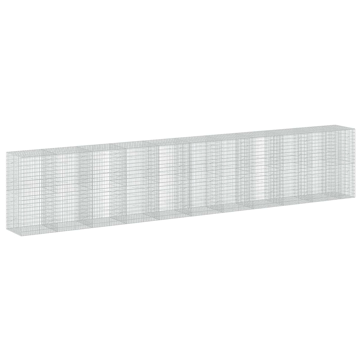 vidaXL Gabion z drutu 3,5 mm i siatką 5x10 cm 1050x100x200 cm