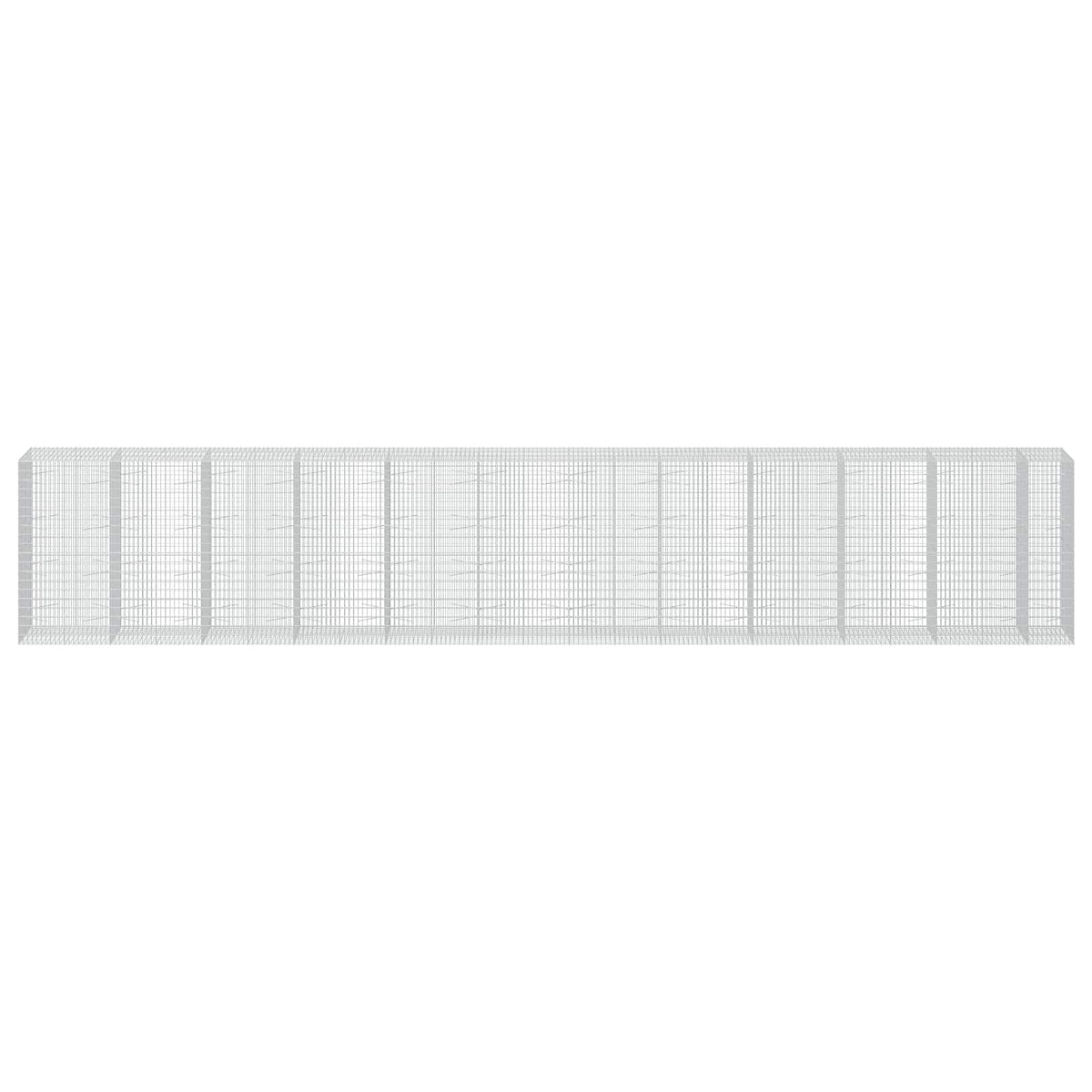 vidaXL Gabion z drutu 3,5 mm i siatką 5x10 cm 1150x100x200 cm