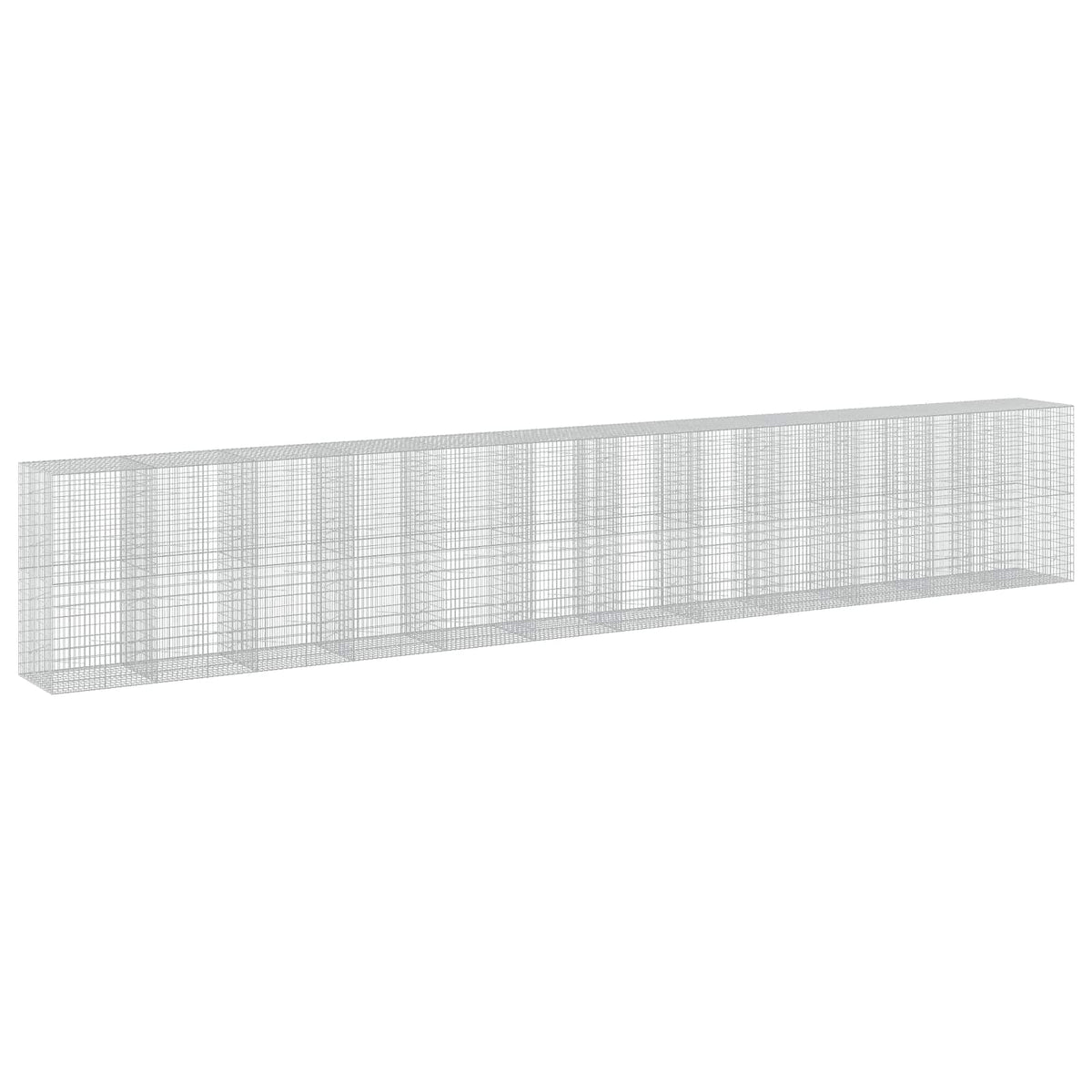 vidaXL Gabion z drutu 3,5 mm i siatką 5x10 cm 1200x100x200 cm