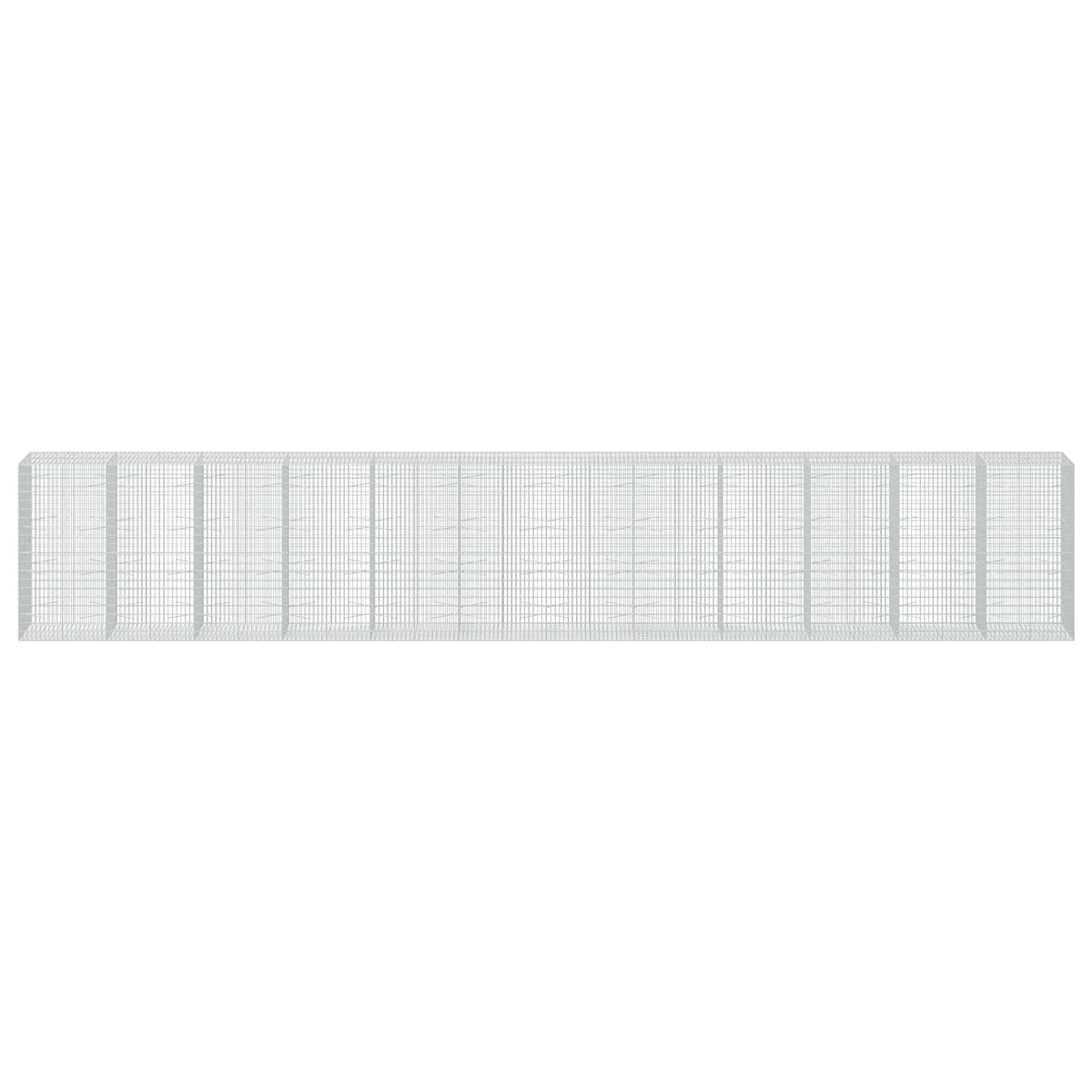 vidaXL Gabion z drutu 3,5 mm i siatką 5x10 cm 1200x100x200 cm