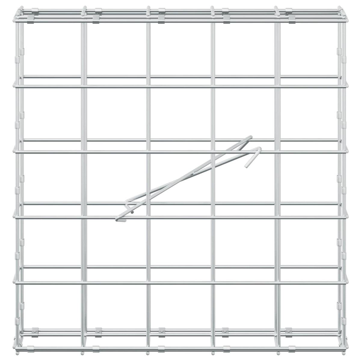 vidaXL Gabion z drutu 3,5 mm i siatką 10x10 cm 50x10x50 cm