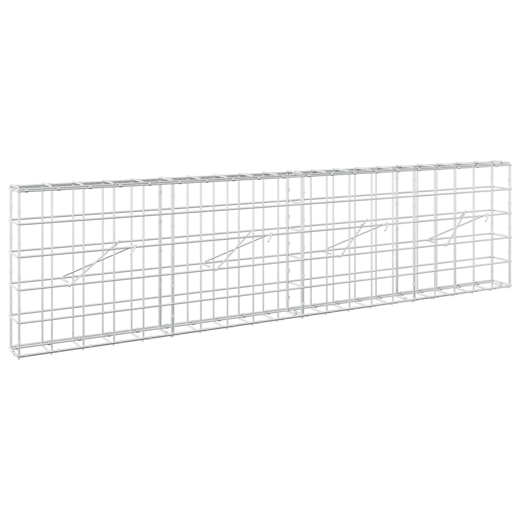 vidaXL Gabion z drutu 3,5 mm i siatką 10x10 cm 200x10x50 cm