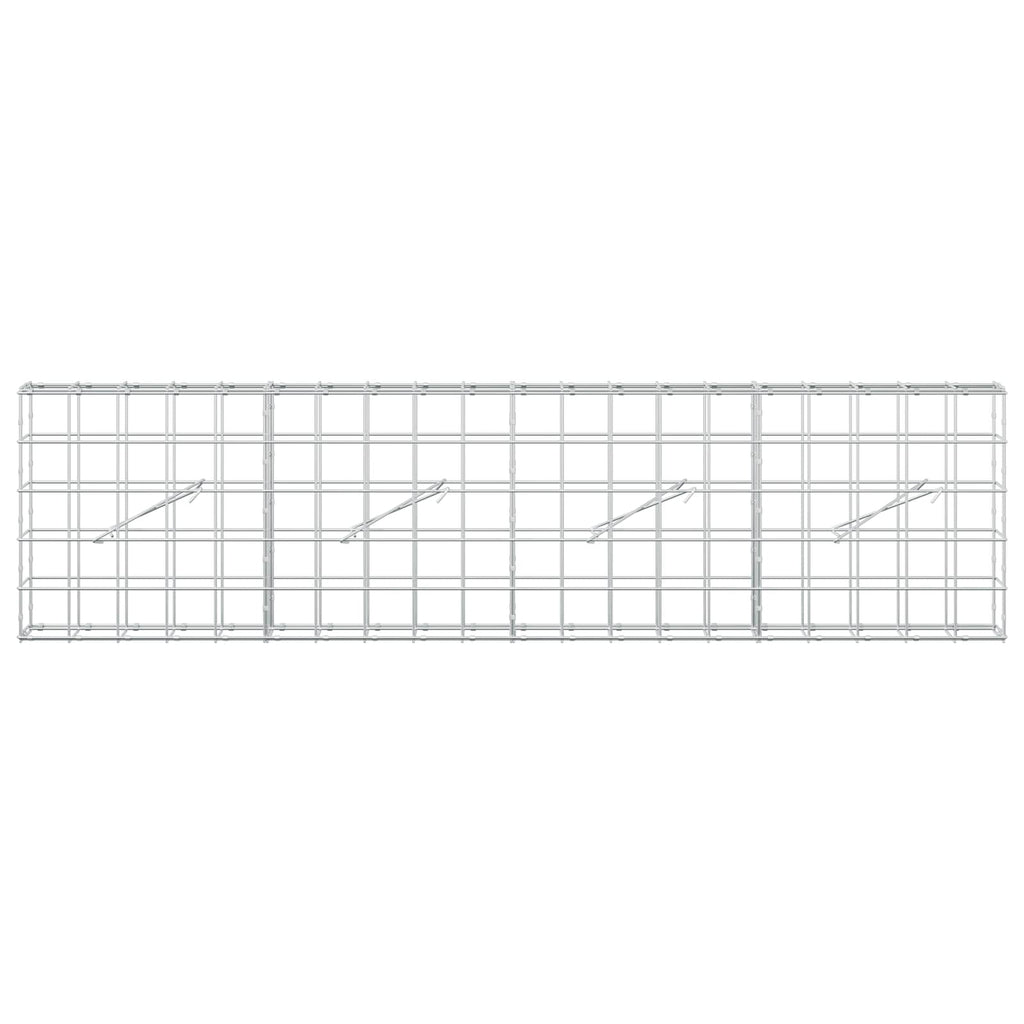 vidaXL Gabion z drutu 3,5 mm i siatką 10x10 cm 200x10x50 cm