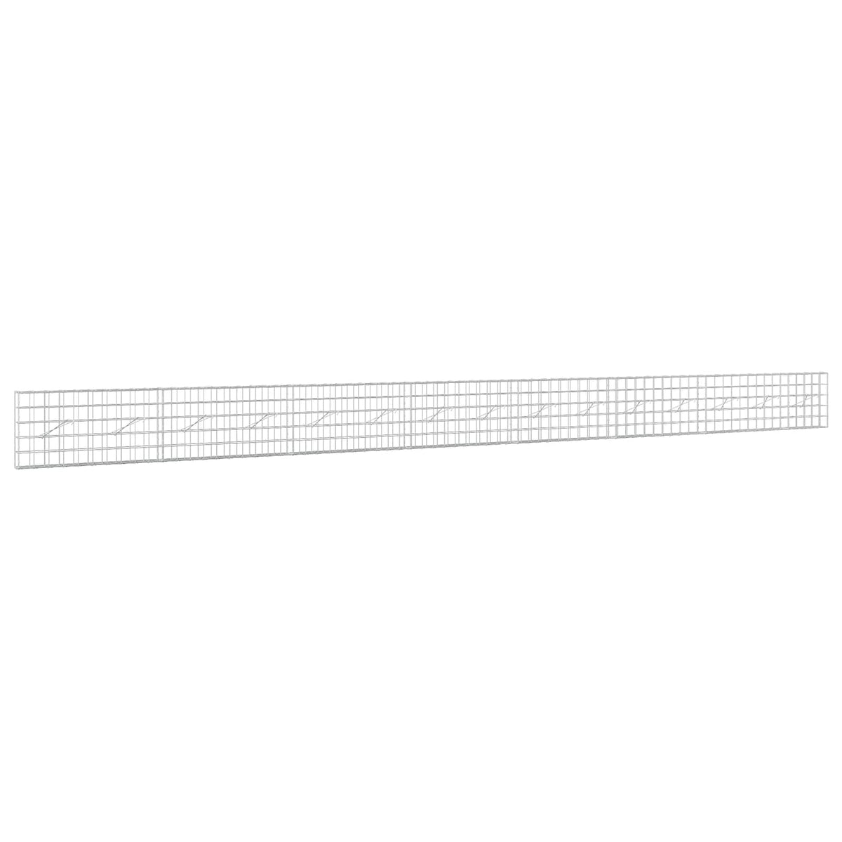 vidaXL Gabion z drutu 3,5 mm i siatką 10x10 cm 750x10x50 cm