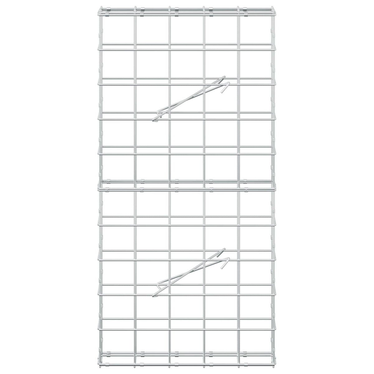 vidaXL Gabion z drutu 3,5 mm i siatką 10x10 cm 50x10x100 cm