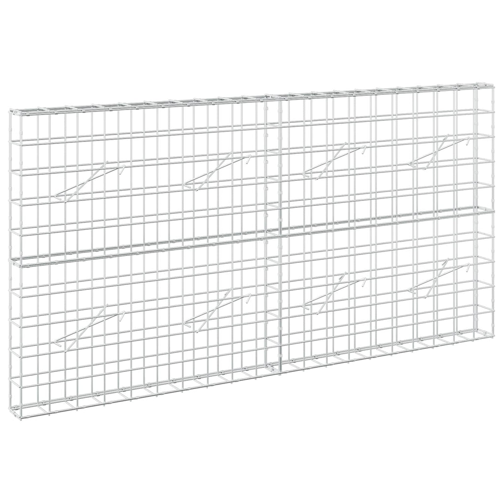 vidaXL Gabion z drutu 3,5 mm i siatką 10x10 cm 200x10x100 cm