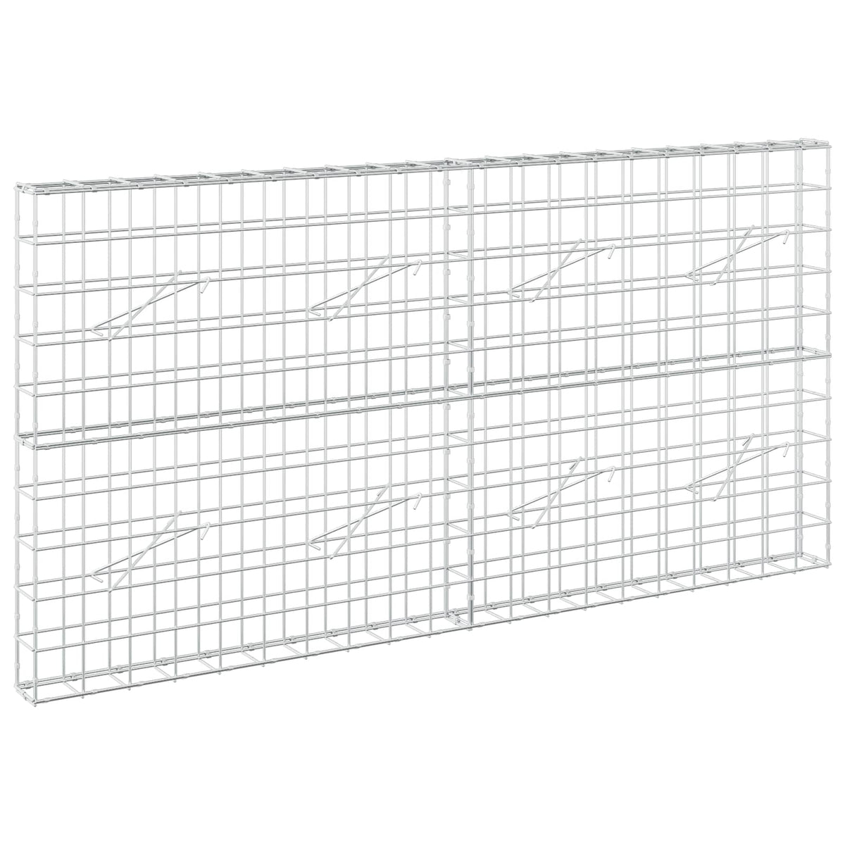 vidaXL Gabion z drutu 3,5 mm i siatką 10x10 cm 200x10x100 cm