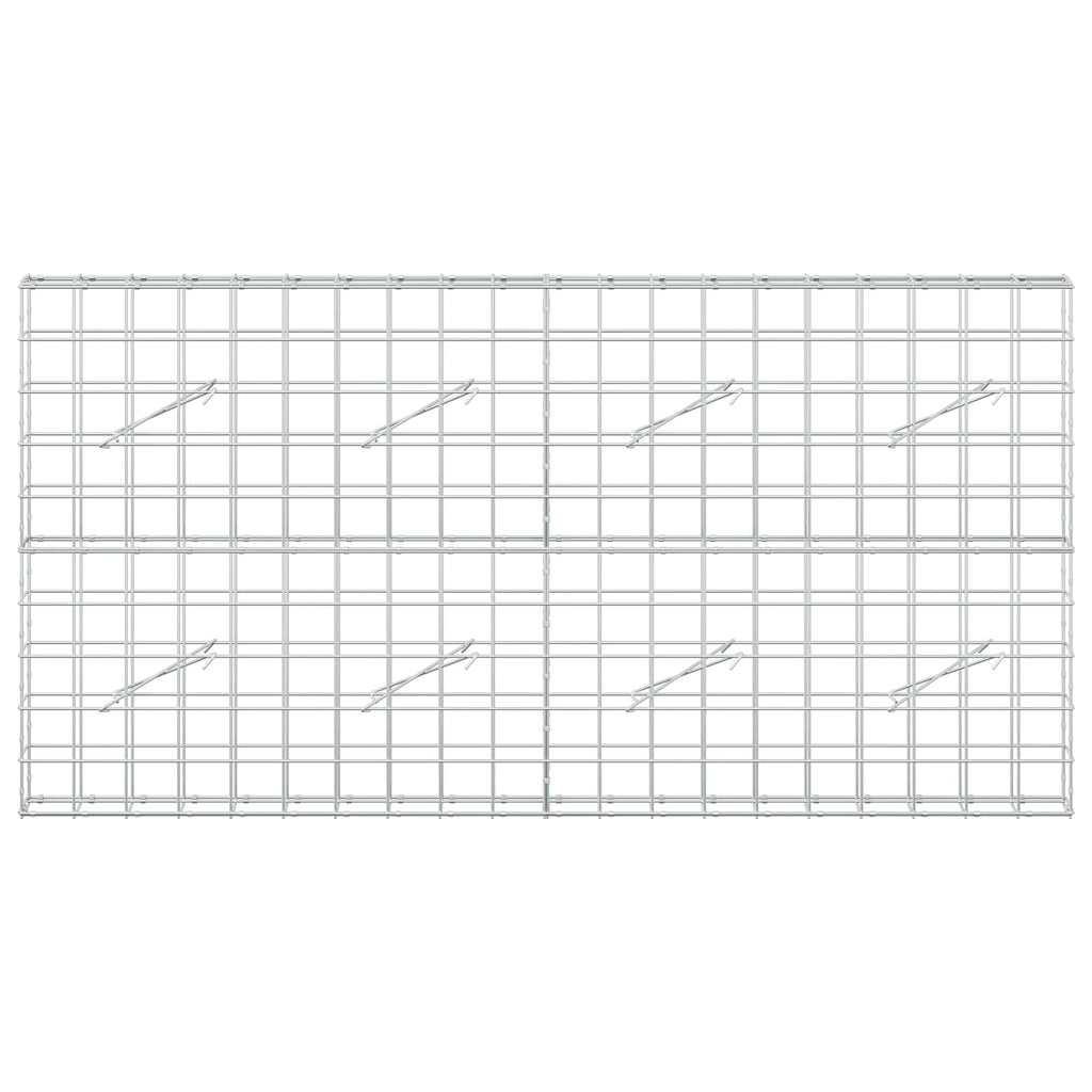 vidaXL Gabion z drutu 3,5 mm i siatką 10x10 cm 200x10x100 cm