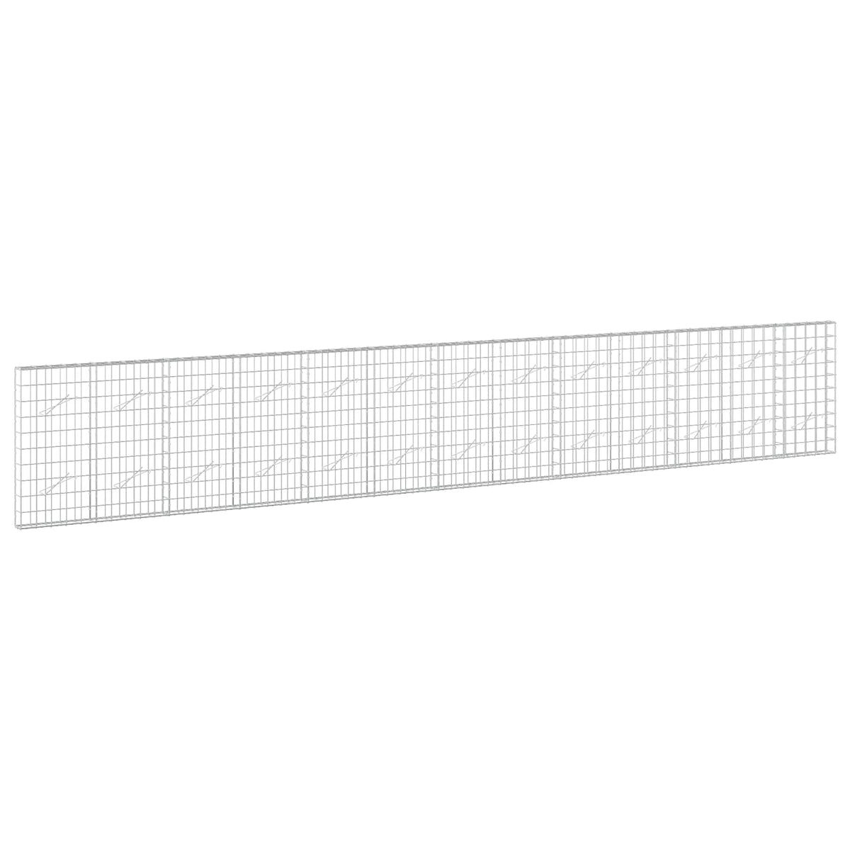 vidaXL Gabion z drutu 3,5 mm i siatką 10x10 cm 650x10x100 cm