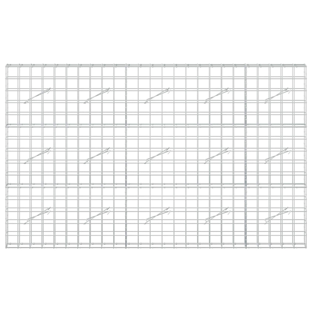 vidaXL Gabion z drutu 3,5 mm i siatką 10x10 cm 250x10x150 cm