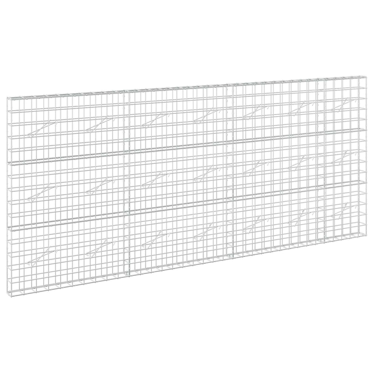 vidaXL Gabion z drutu 3,5 mm i siatką 10x10 cm 350x10x150 cm