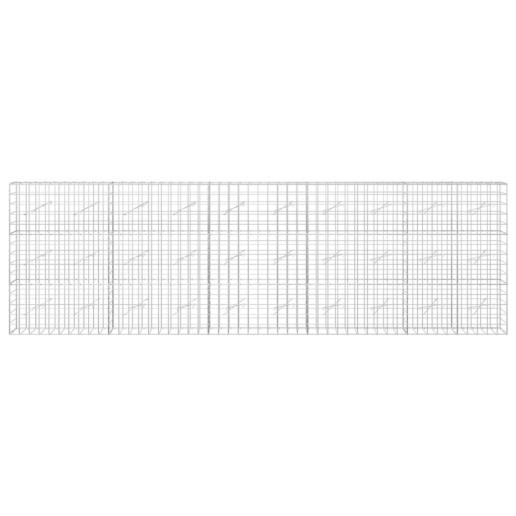 vidaXL Gabion z drutu 3,5 mm i siatką 10x10 cm 500x10x150 cm