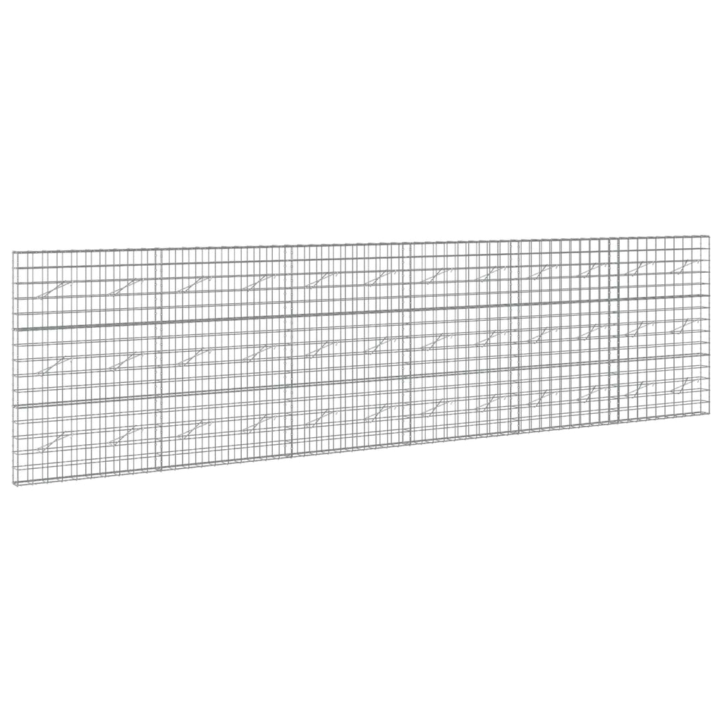 vidaXL Gabion z drutu 3,5 mm i siatką 10x10 cm 600x10x150 cm