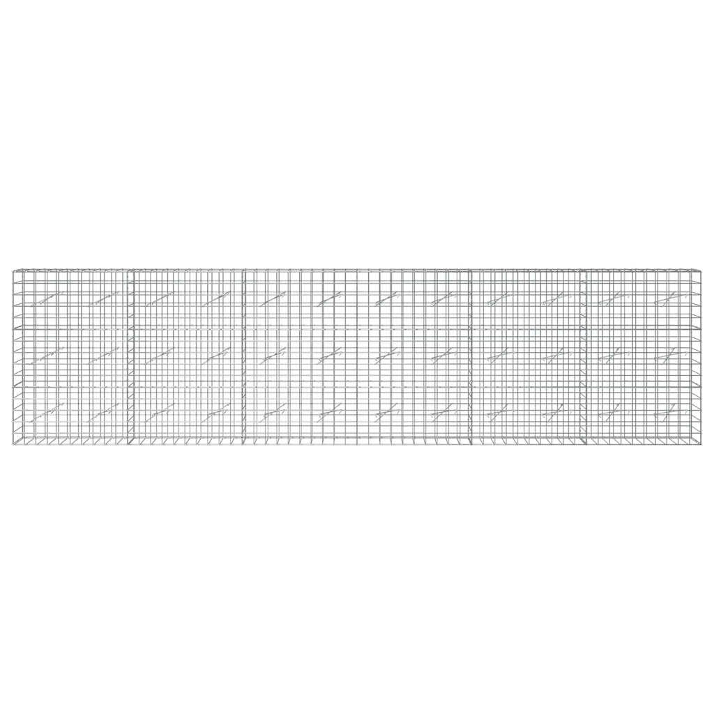 vidaXL Gabion z drutu 3,5 mm i siatką 10x10 cm 600x10x150 cm