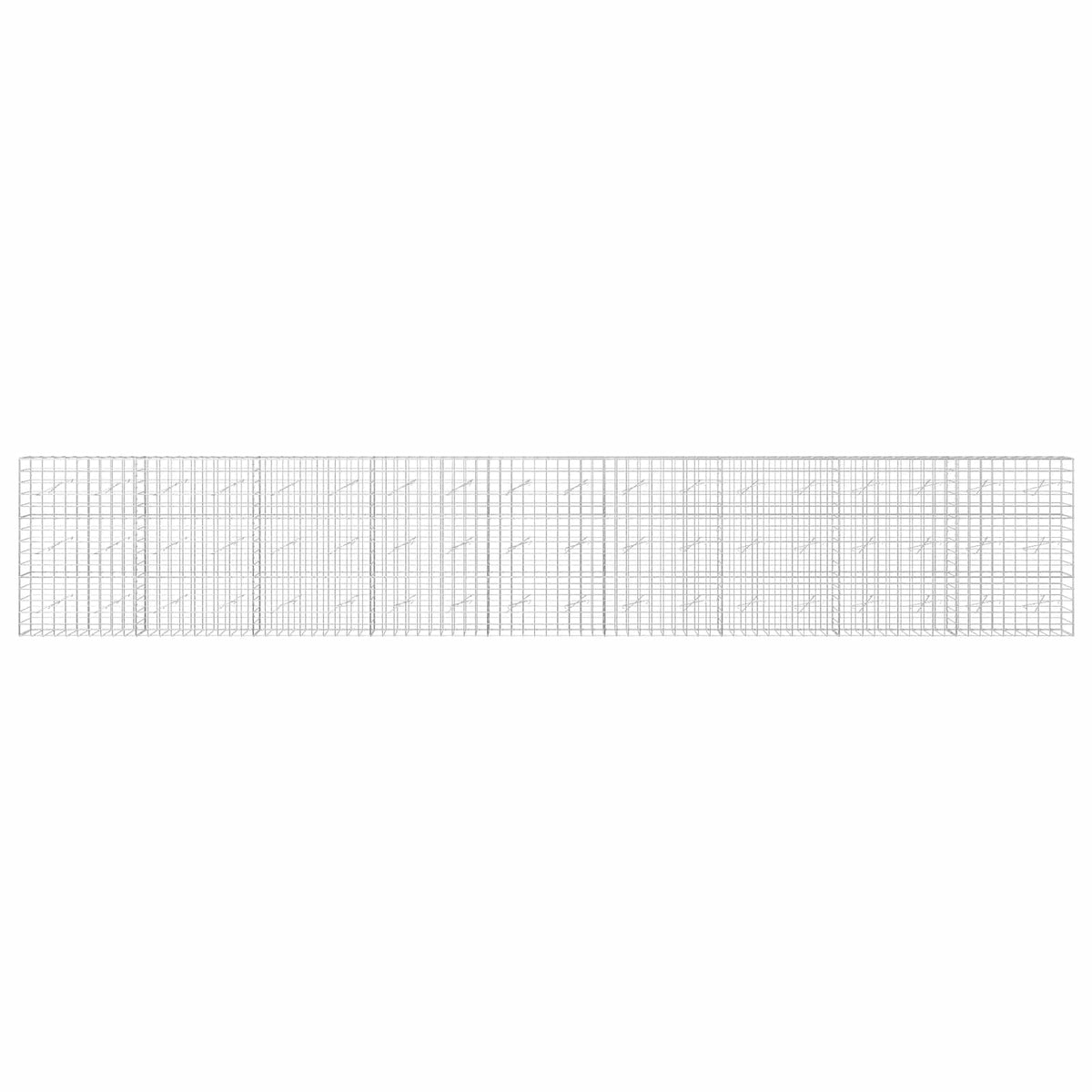 vidaXL Gabion z drutu 3,5 mm i siatką 10x10 cm 900x10x150 cm