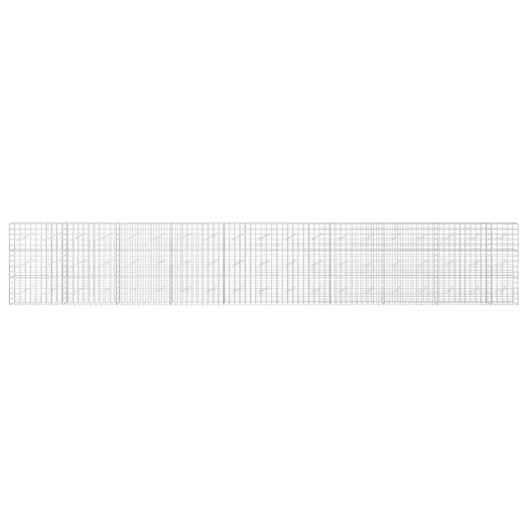 vidaXL Gabion z drutu 3,5 mm i siatką 10x10 cm 950x10x150 cm