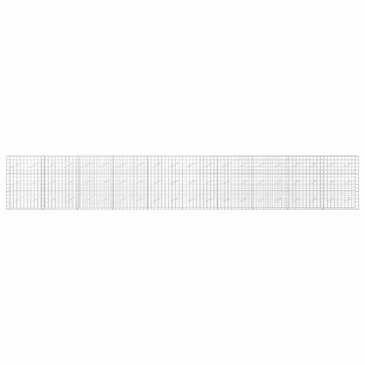 vidaXL Gabion z drutu 3,5 mm i siatką 10x10 cm 1000x10x150 cm