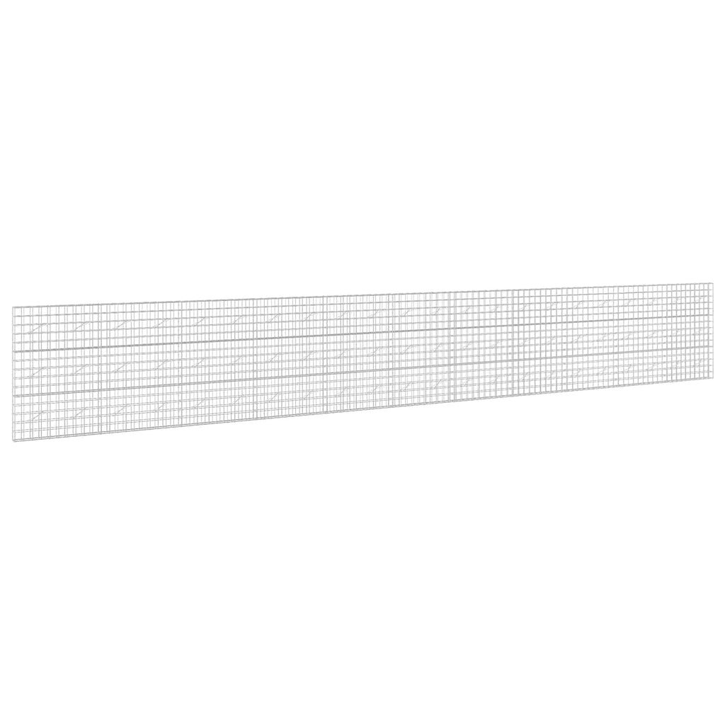 vidaXL Gabion z drutu 3,5 mm i siatką 10x10 cm 1100x10x150 cm