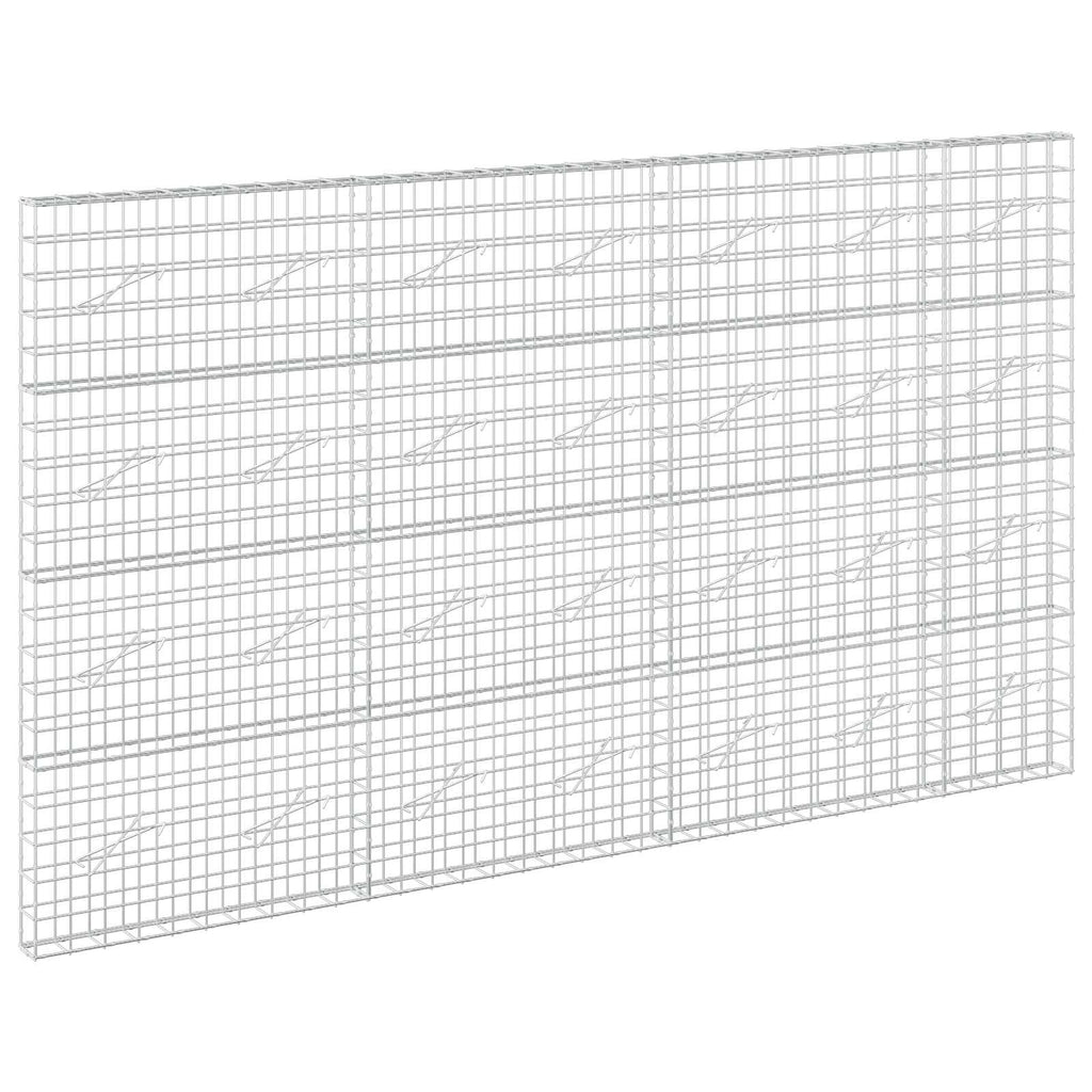 vidaXL Gabion z drutu 3,5 mm i siatką 10x10 cm 350x10x200 cm