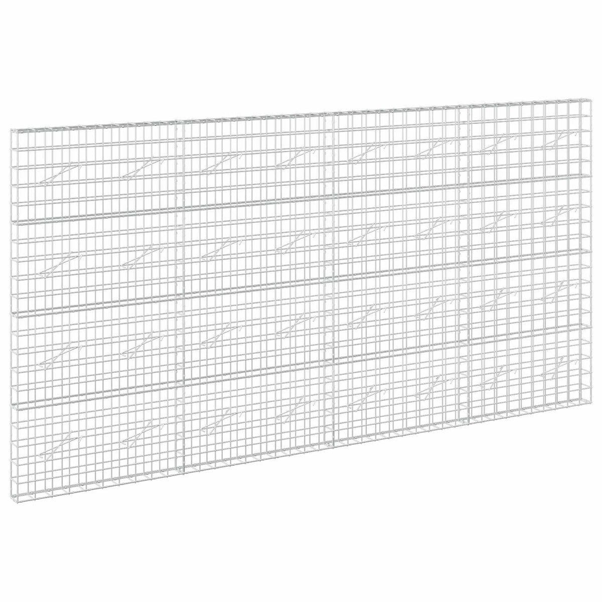 vidaXL Gabion z drutu 3,5 mm i siatką 10x10 cm 400x10x200 cm