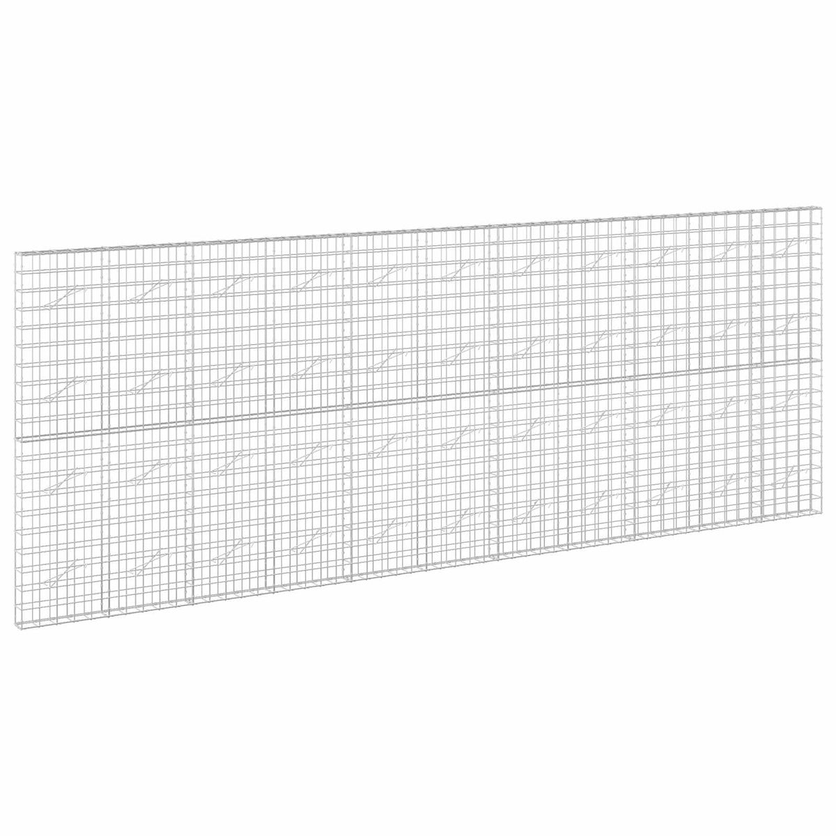 vidaXL Gabion z drutu 3,5 mm i siatką 10x10 cm 550x10x200 cm