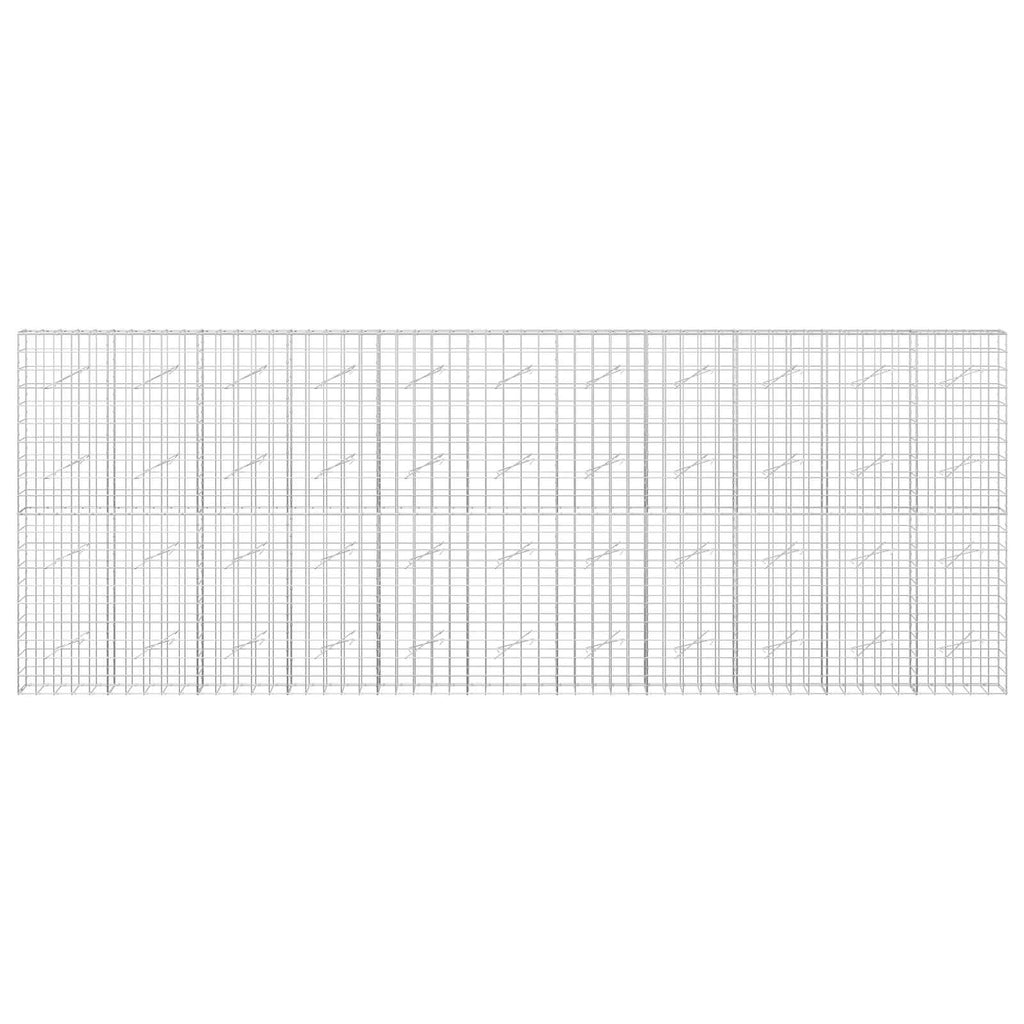 vidaXL Gabion z drutu 3,5 mm i siatką 10x10 cm 550x10x200 cm