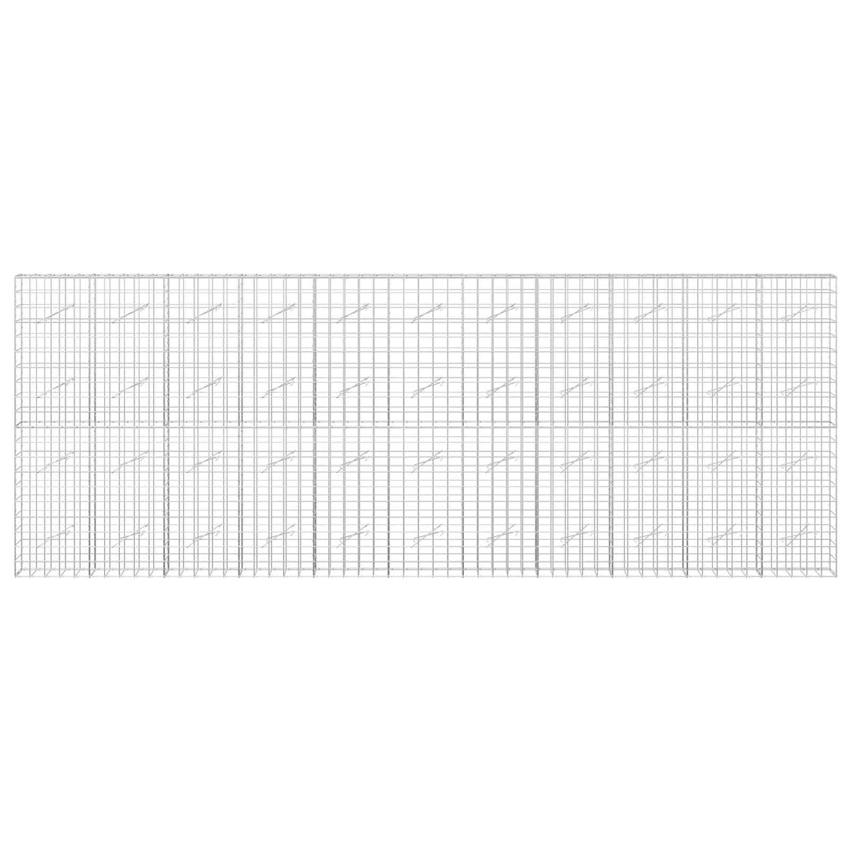 vidaXL Gabion z drutu 3,5 mm i siatką 10x10 cm 550x10x200 cm