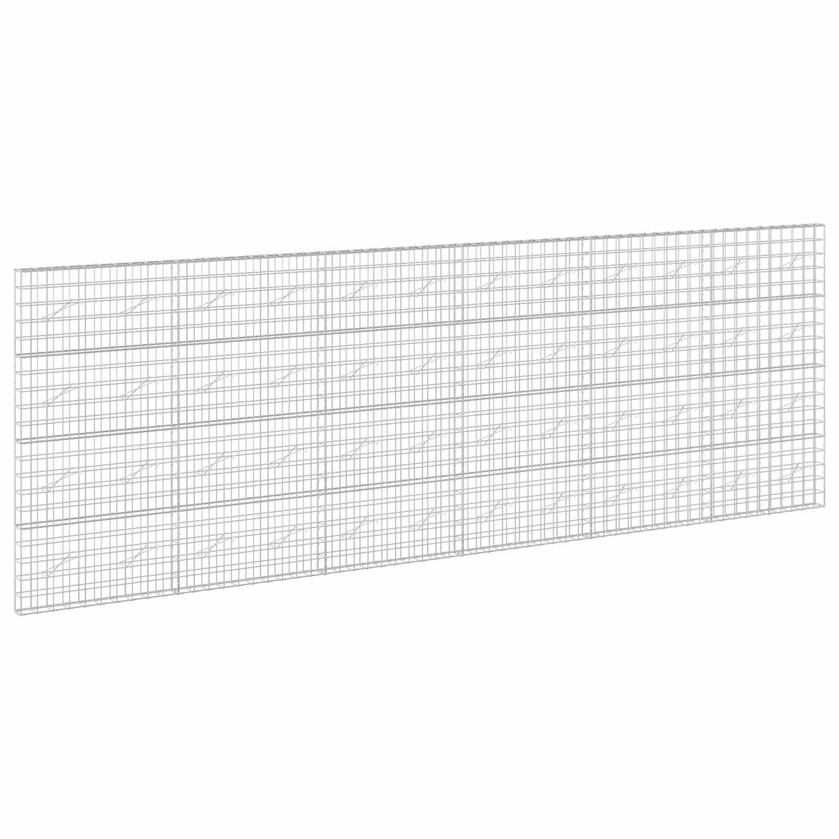 vidaXL Gabion z drutu 3,5 mm i siatką 10x10 cm 600x10x200 cm