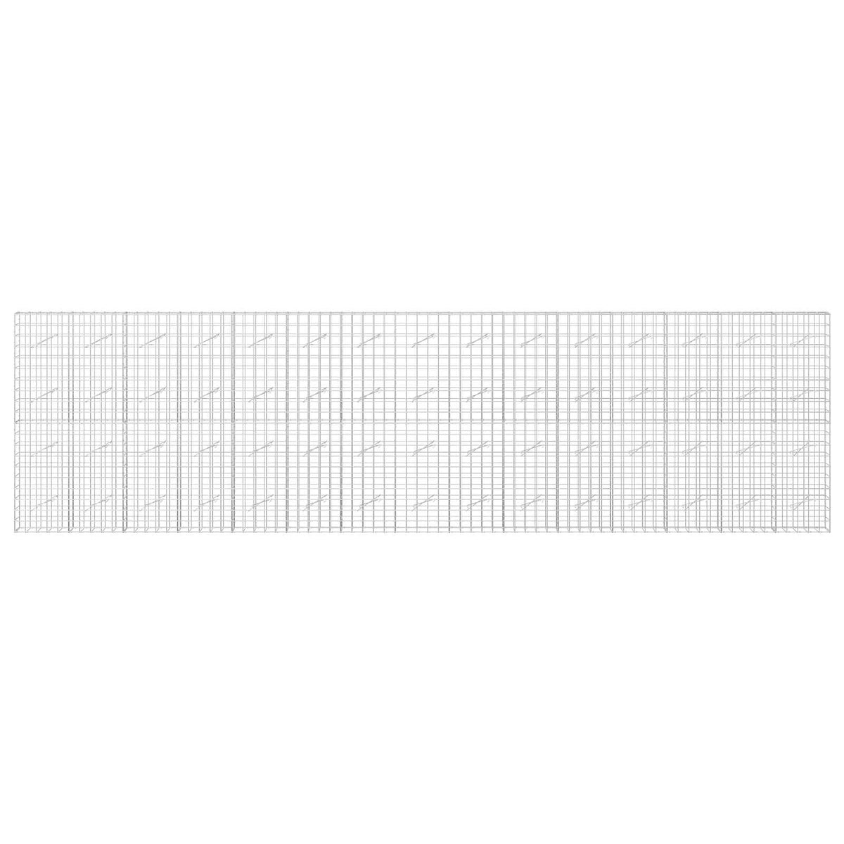 vidaXL Gabion z drutu 3,5 mm i siatką 10x10 cm 750x10x200 cm