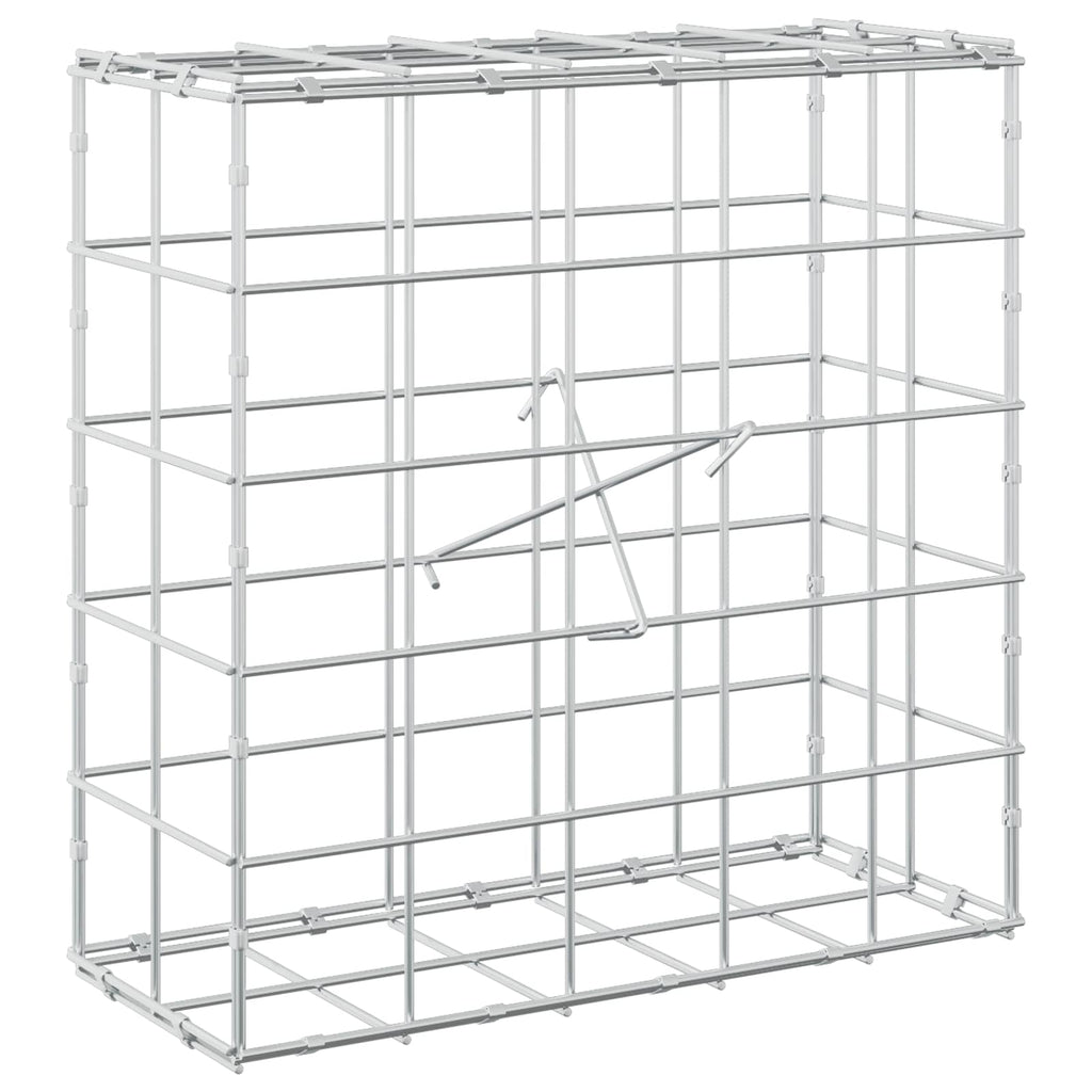 vidaXL Gabion z drutu 3,5 mm i siatką 10x10 cm 50x20x50 cm