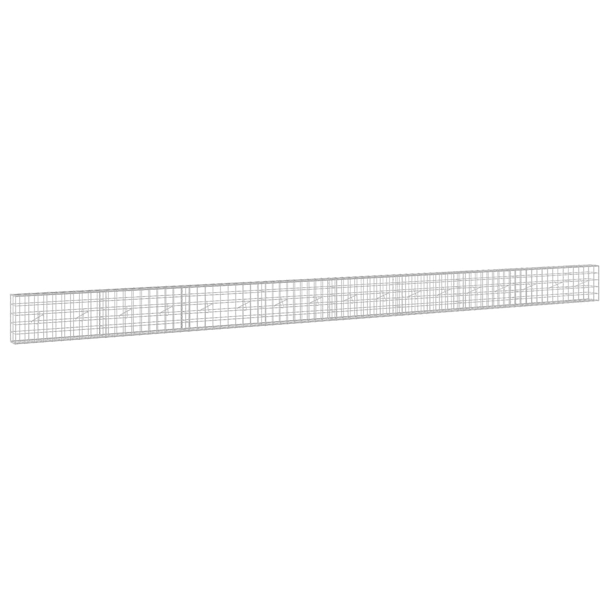 vidaXL Gabion z drutu 3,5 mm i siatką 10x10 cm 850x20x50 cm