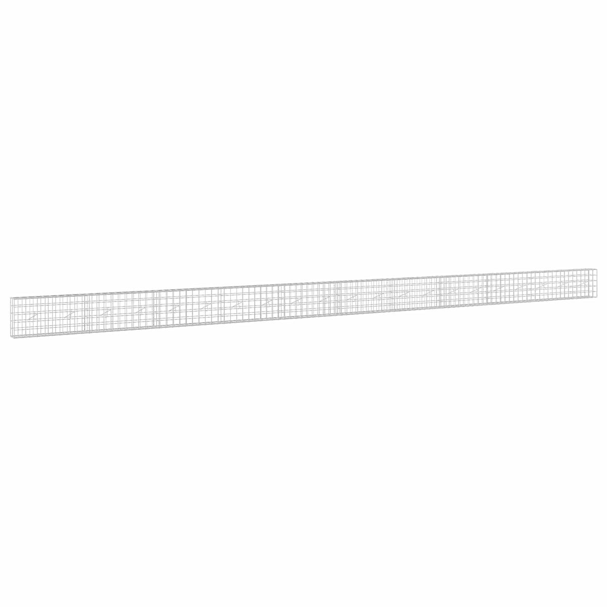 vidaXL Gabion z drutu 3,5 mm i siatką 10x10 cm 1050x20x50 cm